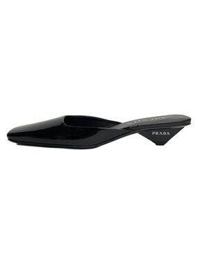 Prada | Shoes | Prada Red Mules With Square Toe And Metal Detail